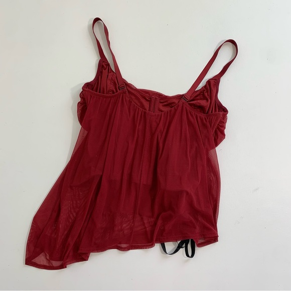 Y2K red mesh corset top - Picture 3 of 4